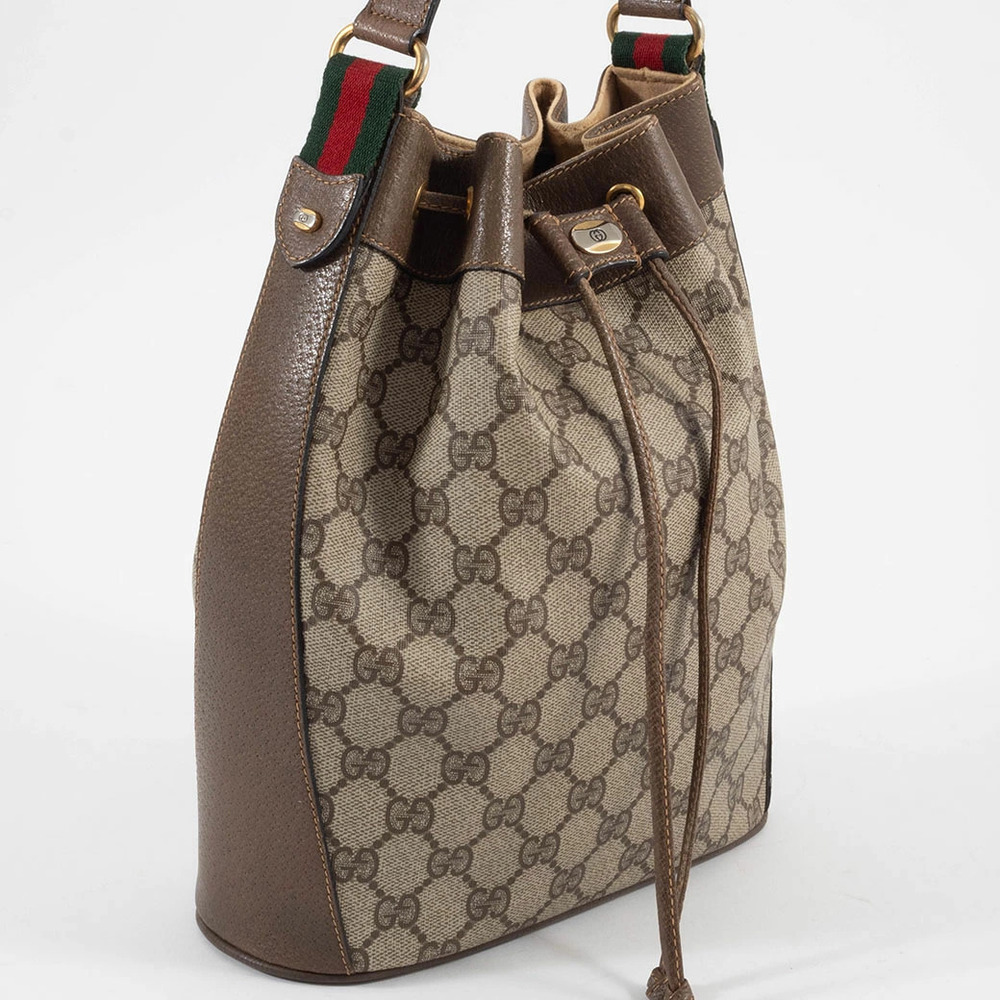 Gucci Bag Shoulder Sherry GG Supreme Drawstring - Picture 7 of 9